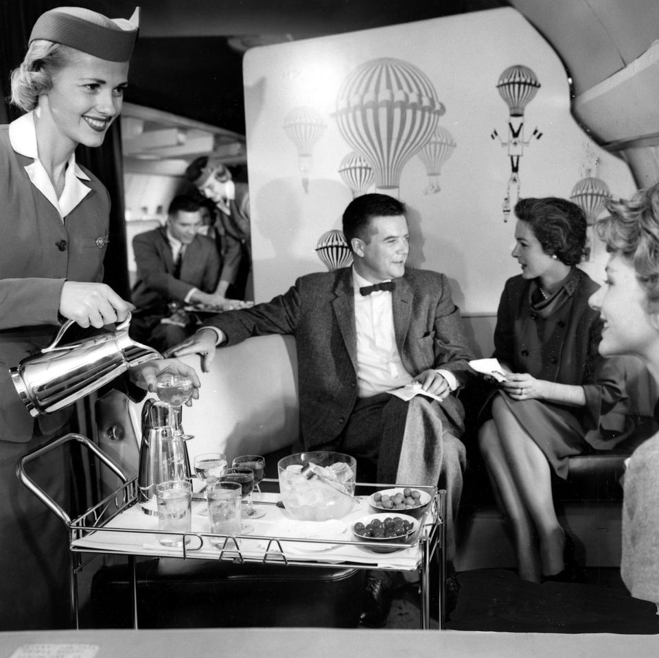 On board a Boeing 707