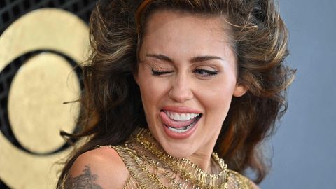 Miley Cyrus celebrated her first Grammys
