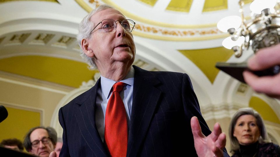 Republican Senate Minority Leader Mitch McConnell is at the mercy of Donald Trump's will